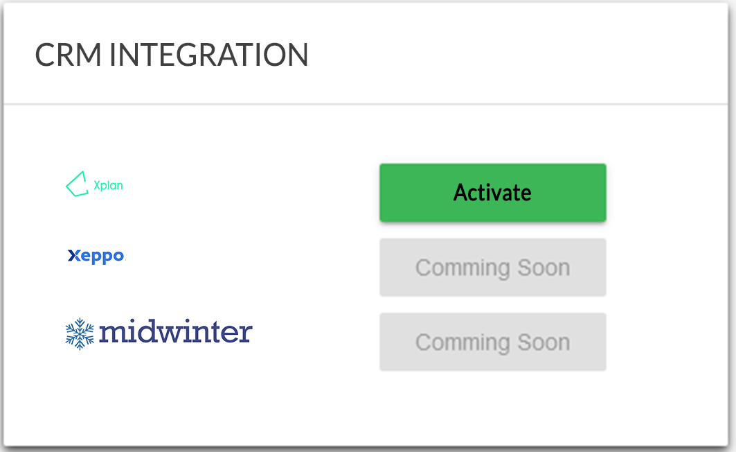 CRM Integration Module CRM Integration Module